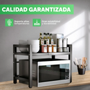 ShelfMax™ – Organizador Extensible de Microondas Resistente y Ajustable