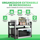 ShelfMax™ – Organizador Extensible de Microondas Resistente y Ajustable